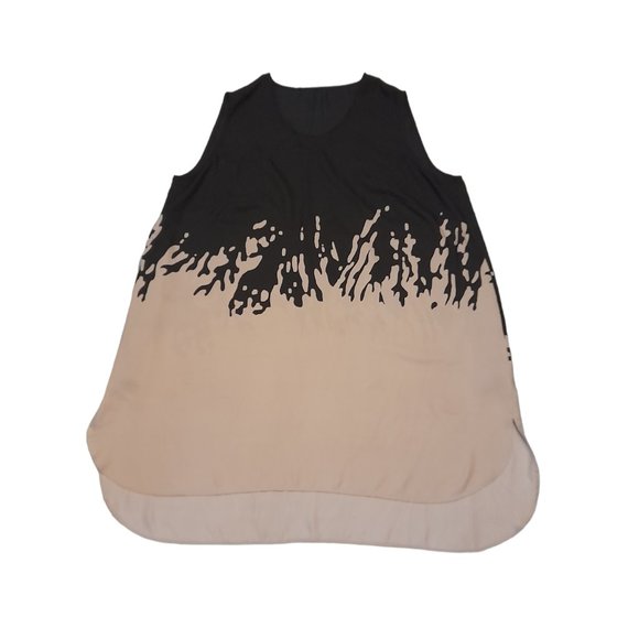 Sleeveless Beige Tunic Dress - Picture 2 of 2